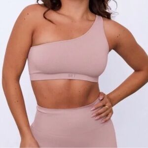Set Active Amethyst One shoulder bra